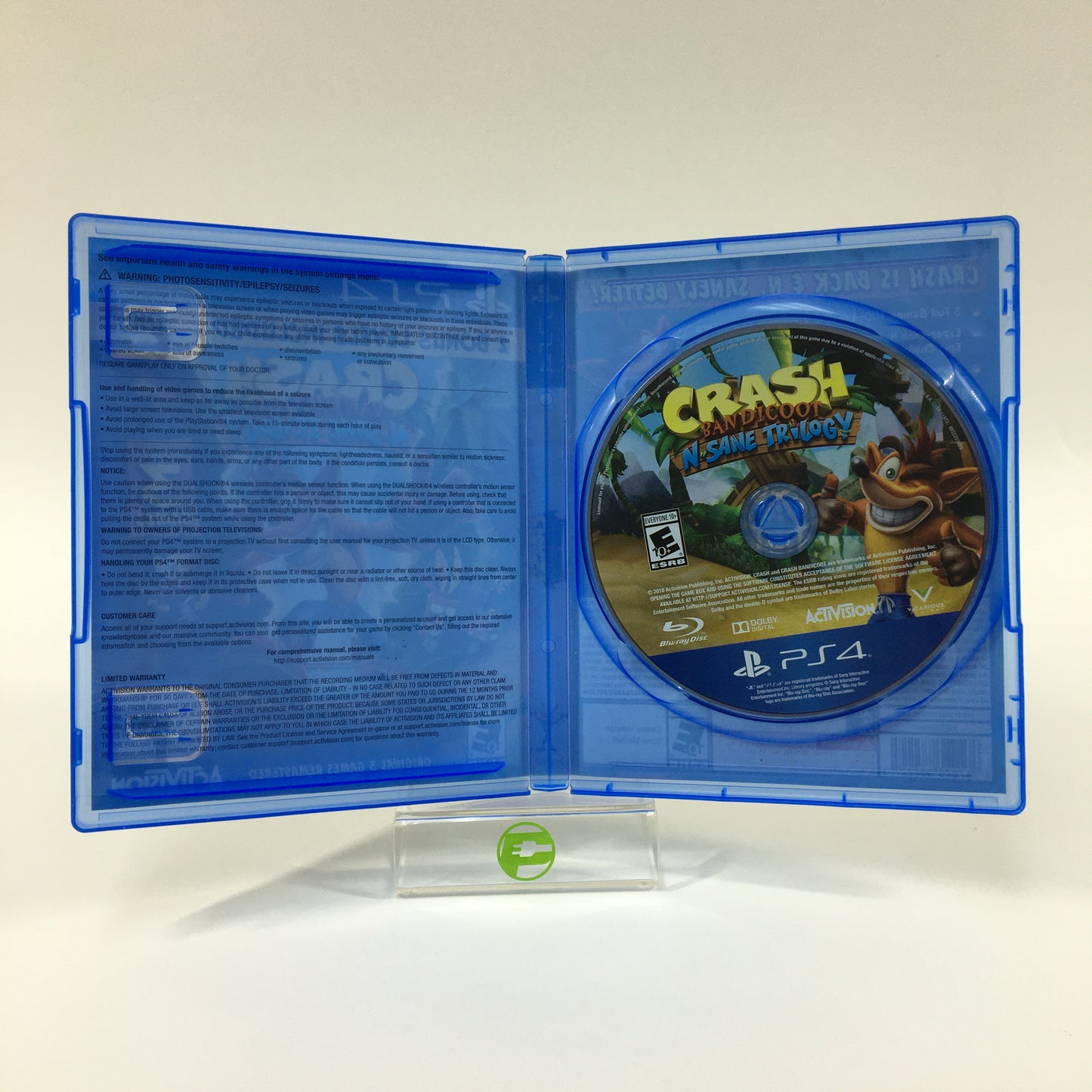 Crash Bandicoot N. Sane Trilogy (Sony PlayStation 4 PS4, 2018)