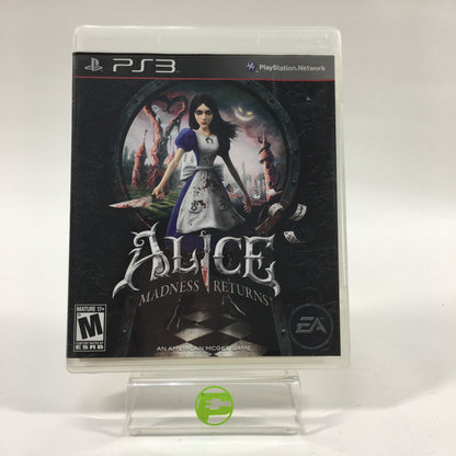Alice: Madness Returns (Sony PlayStation 3 PS3, 2011)