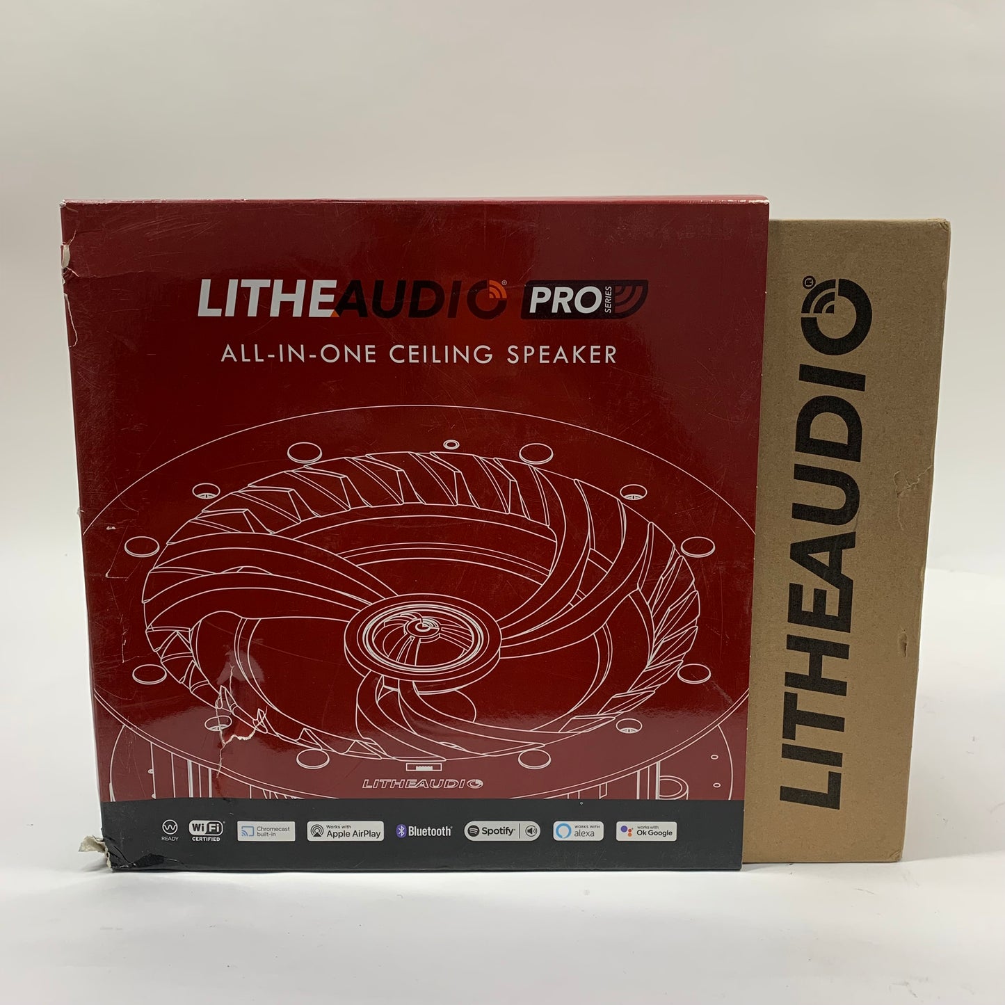 New LitheAudio LWF2Pro Ceiling Speaker Black 06500US