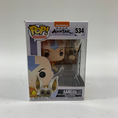 New Funko POP! Avatar The Last Airbender Aang with Momo Vinyl Figure #534