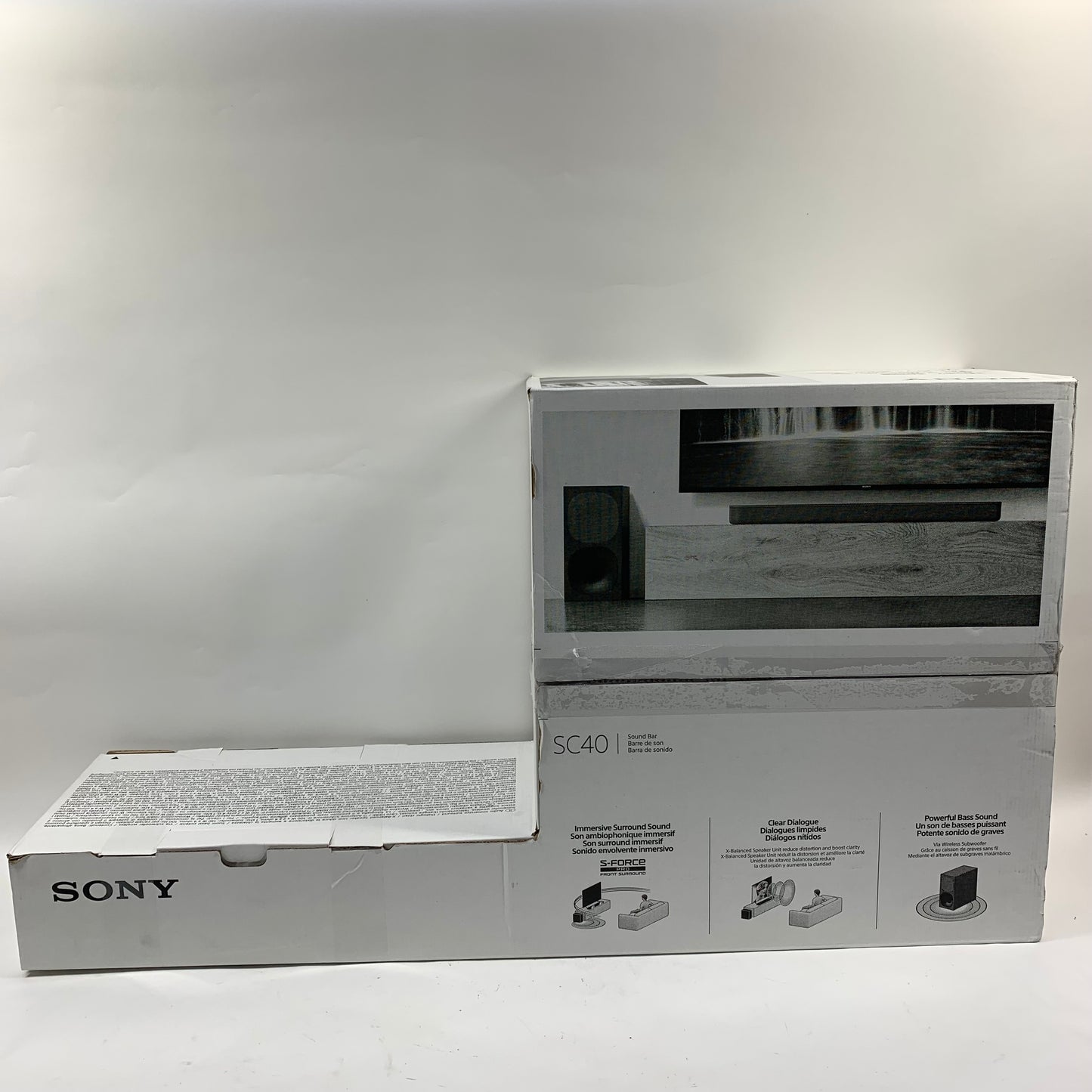 Sony  2.1 Channel Sound Bar/Subwoofer Soundbar Black HT-SC40