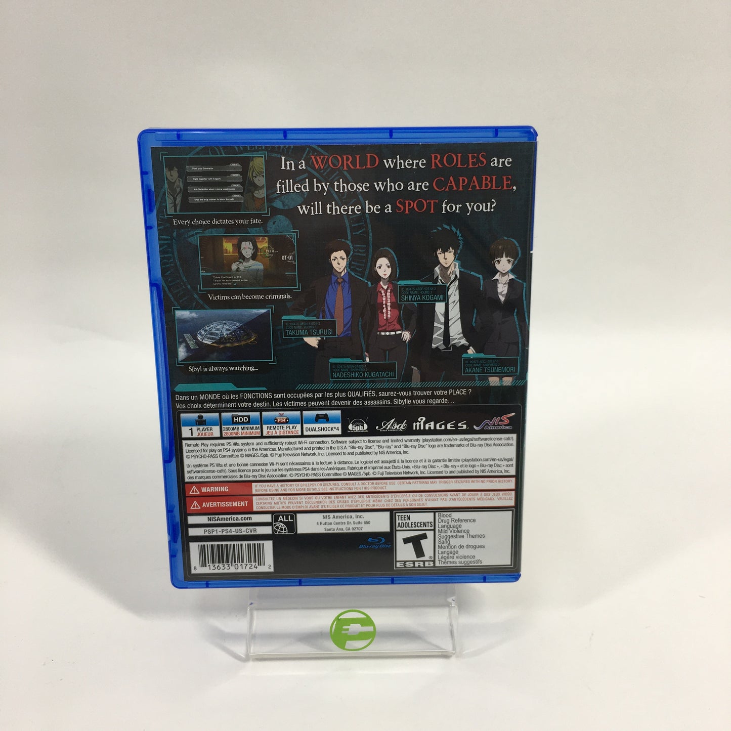 Psycho-Pass Mandatory Happiness (Sony PlayStation 4 PS4, 2016)