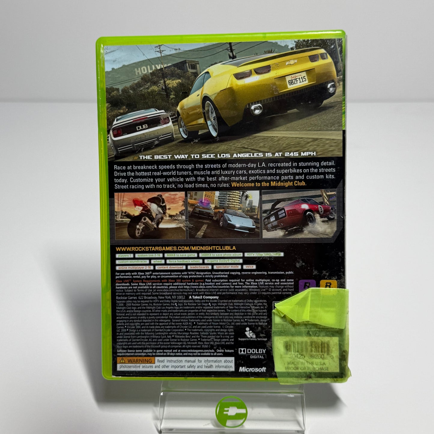 Midnight Club Los Angeles (Microsoft Xbox 360, 2008)