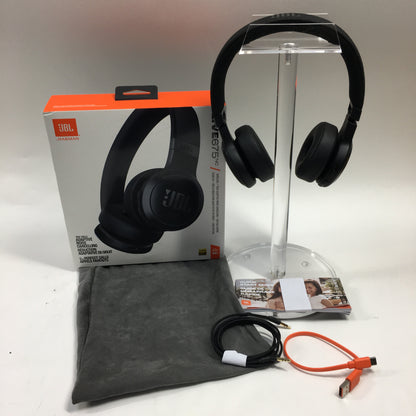 JBL Live 675 NC Noise-Cancelling Wireless On-Ear Bluetooth Headphones Black