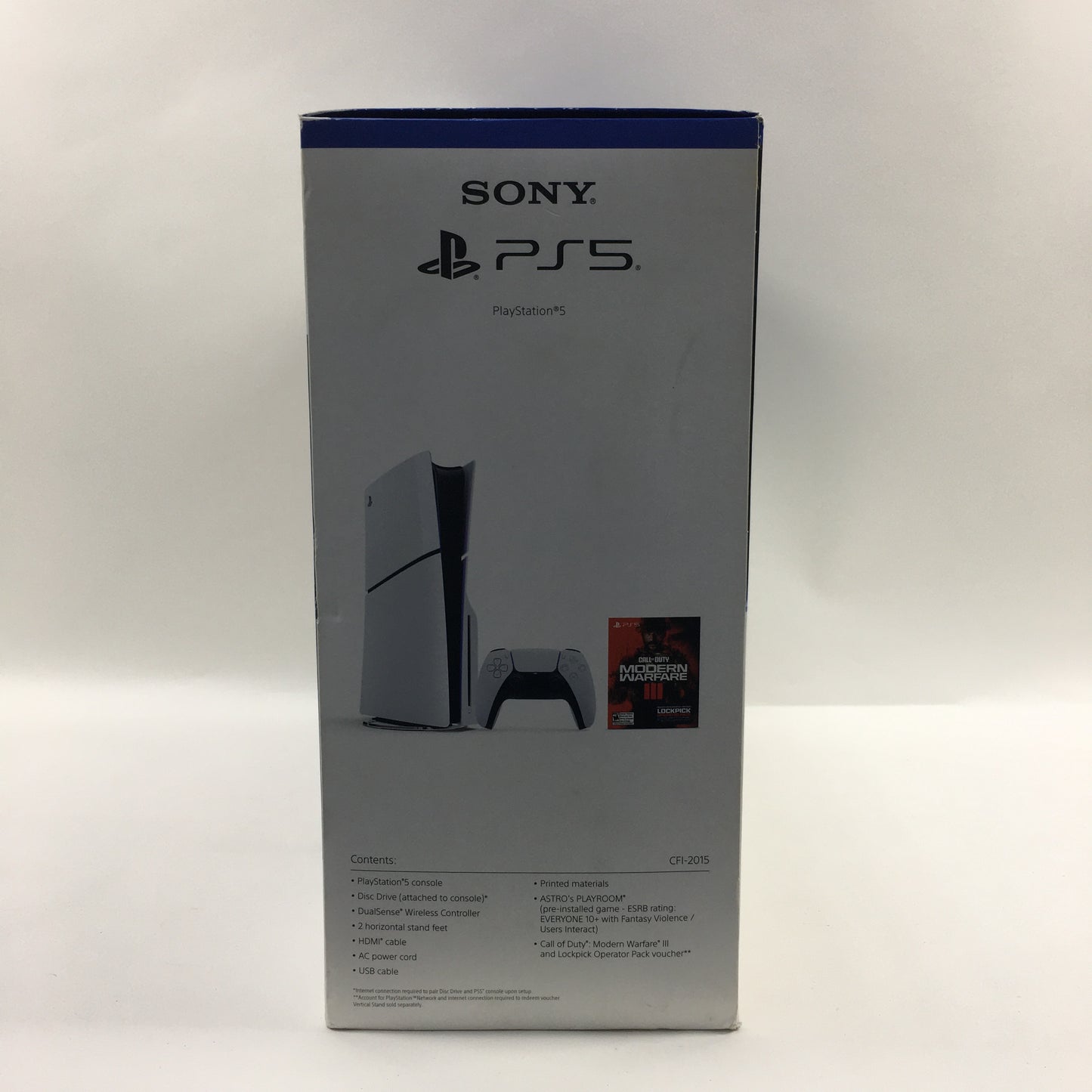 New Sony PlayStation 5 Slim Disc Edition 1TB White Console Gaming System CFI-2015