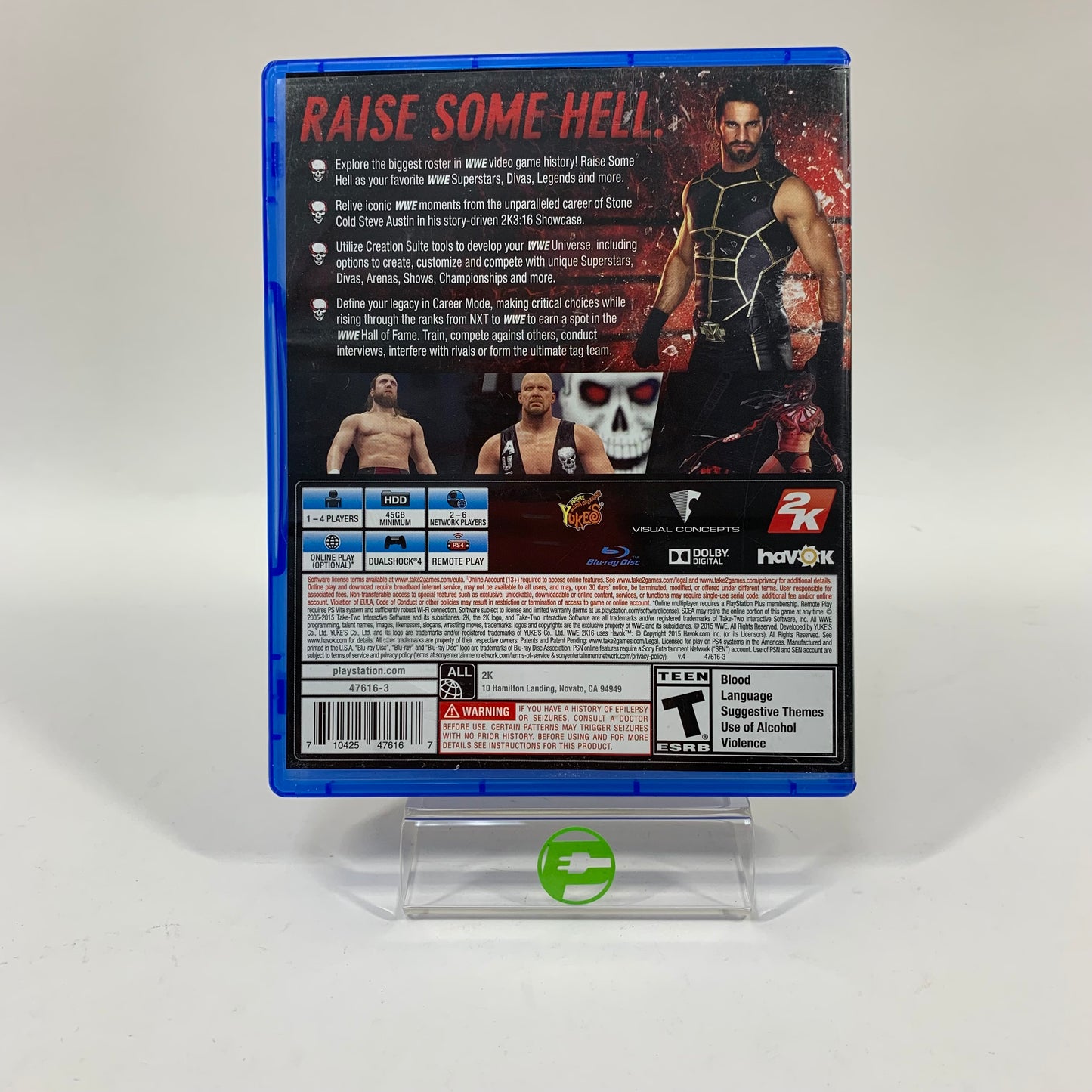 WWE 2K16 (Sony PlayStation 4 PS4, 2015)