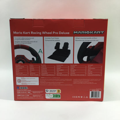 New Nintendo Mario Kart Racing Wheel Pro Deluxe Black/Red