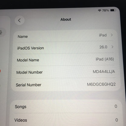 WiFi Only Apple iPad 11" (A16) 128GB Blue MD4A4LL/A