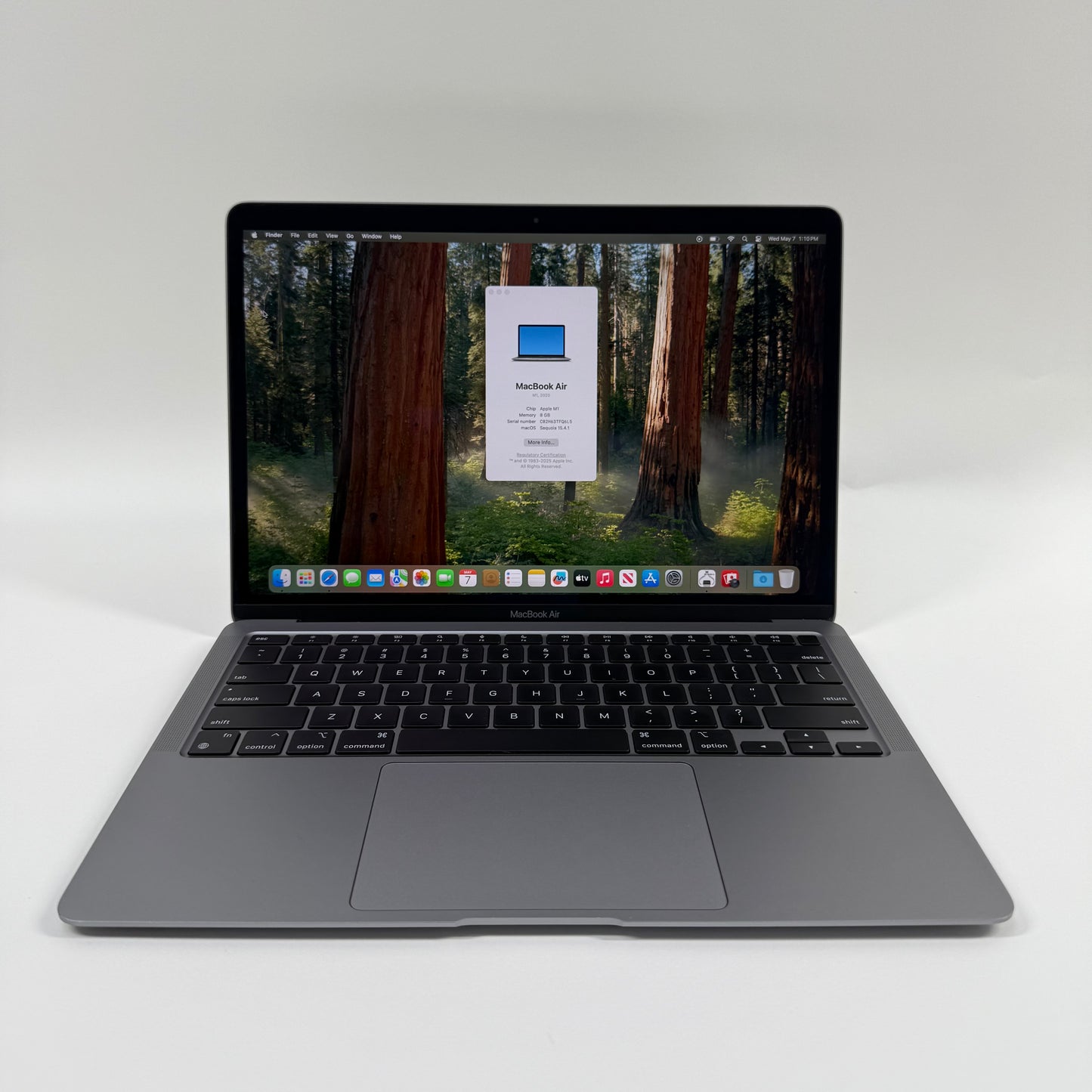 2020 Apple MacBook Air 13.3 M1 8C GPU 3.2GHz 8GB RAM 512GB SSD A2337