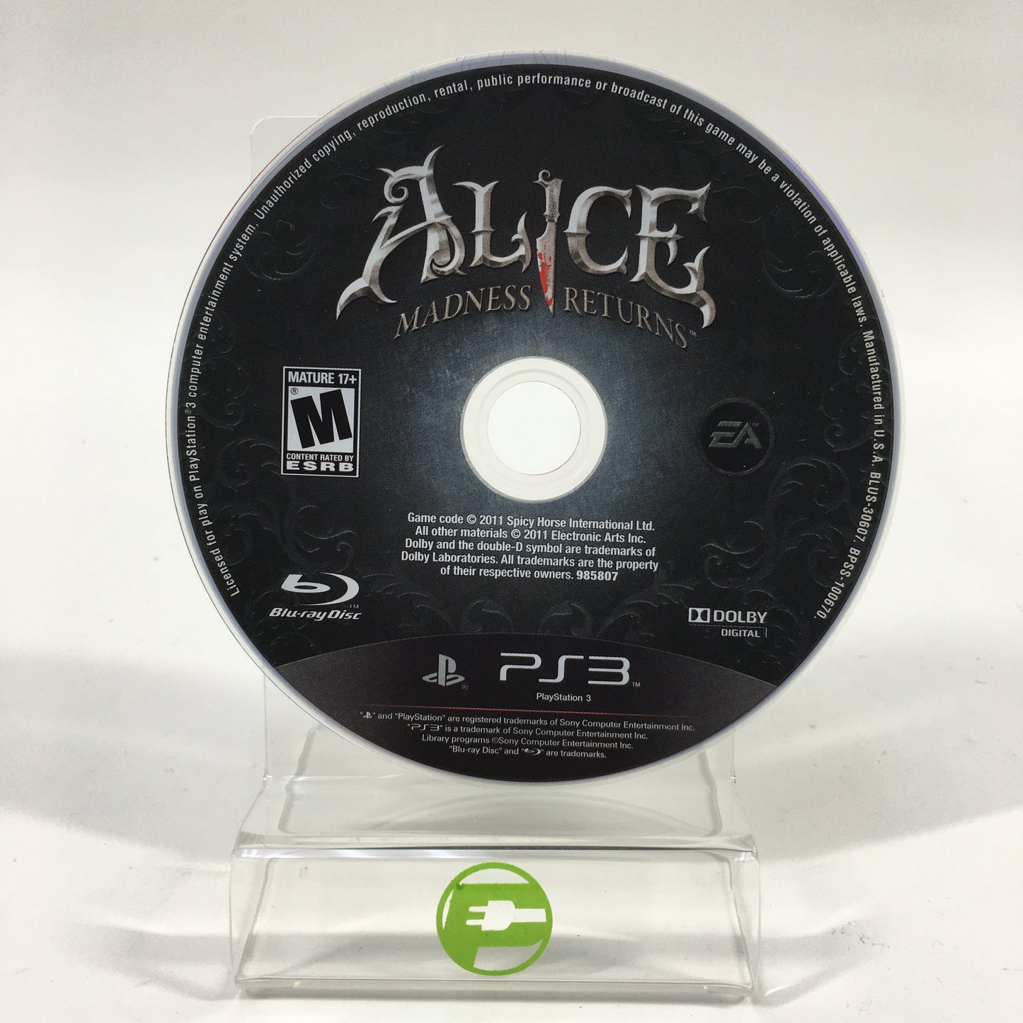Alice: Madness Returns (Sony PlayStation 3 PS3, 2011)