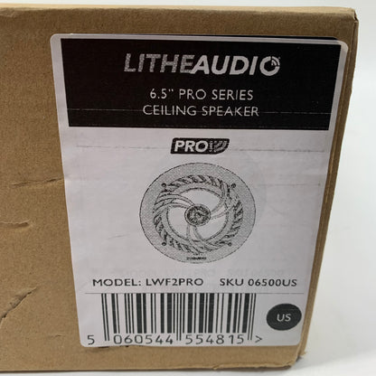 New LitheAudio LWF2Pro Ceiling Speaker Black 06500US