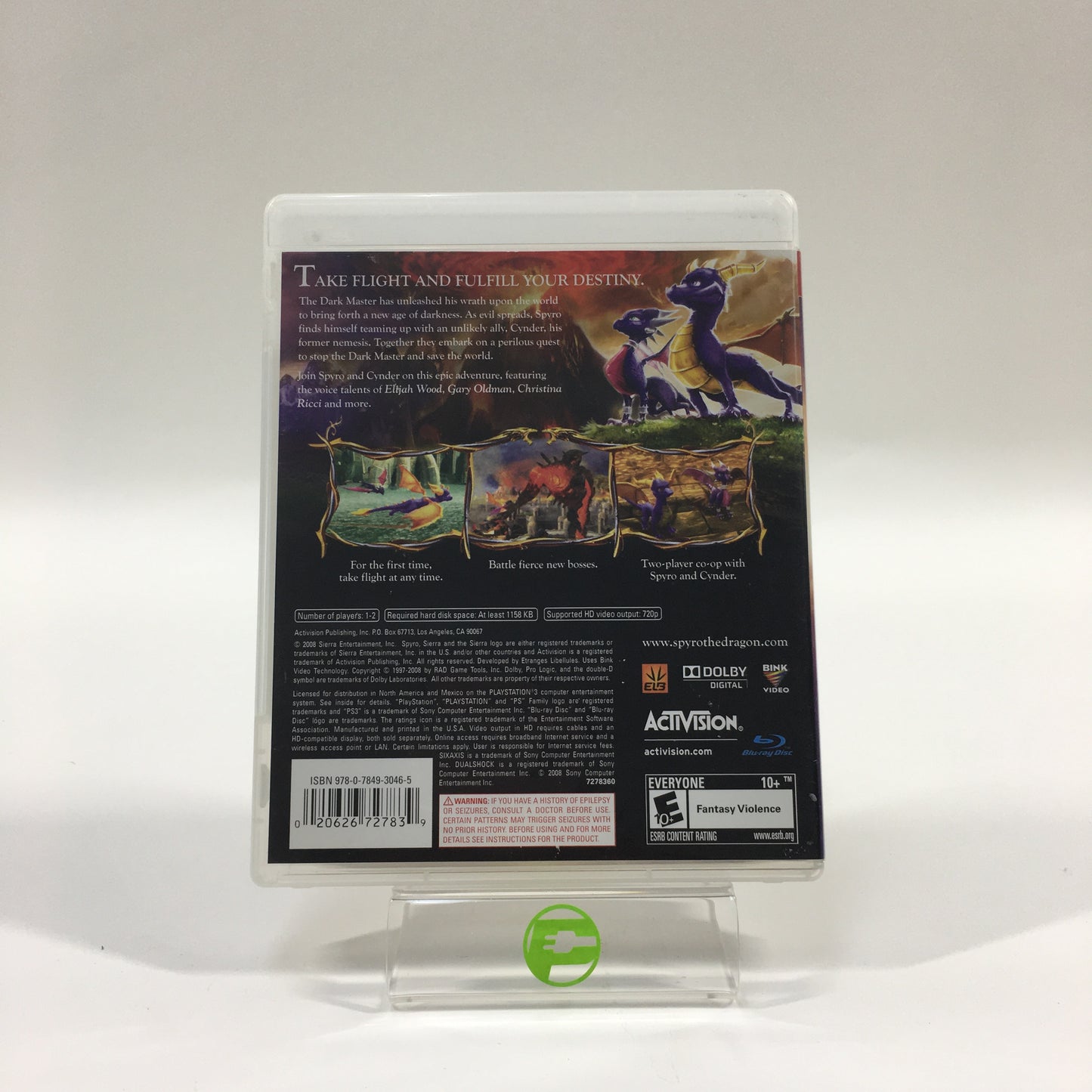 Legend of Spyro Dawn of the Dragon (Sony PlayStation 3 PS3, 2008)