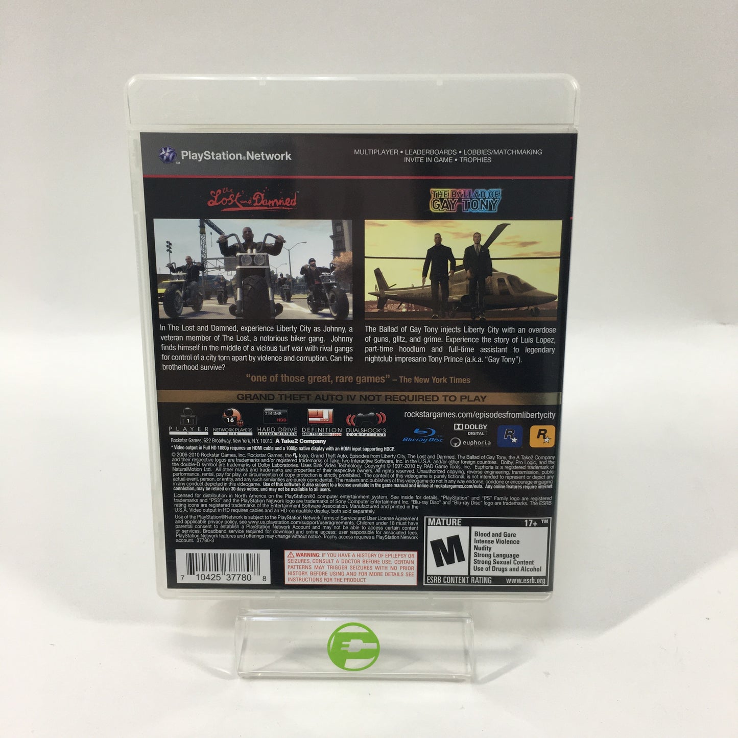 Grand Theft Auto: Episodes from Liberty City (Sony PlayStation 3 PS3, 2010)