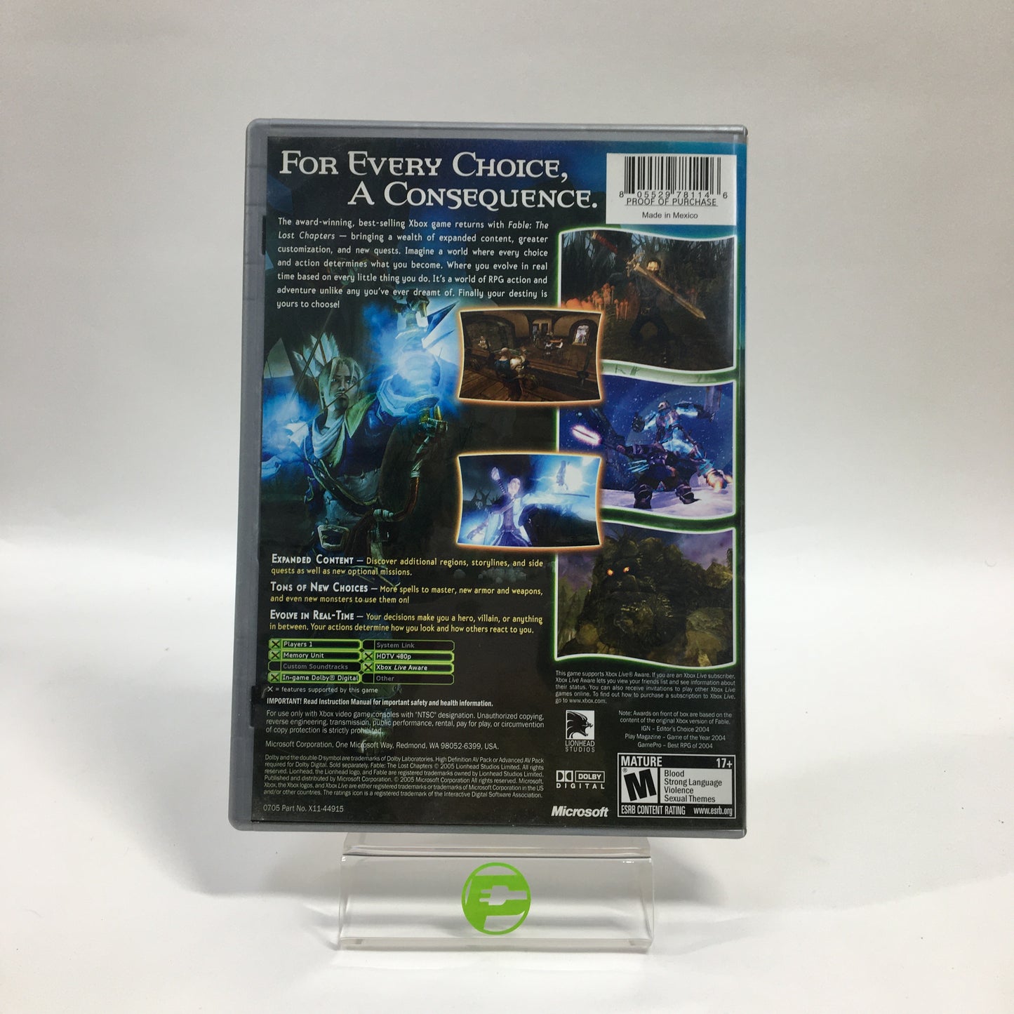Fable The Lost Chapters [Best Of Platinum Hits] (Microsoft Xbox, 2005)