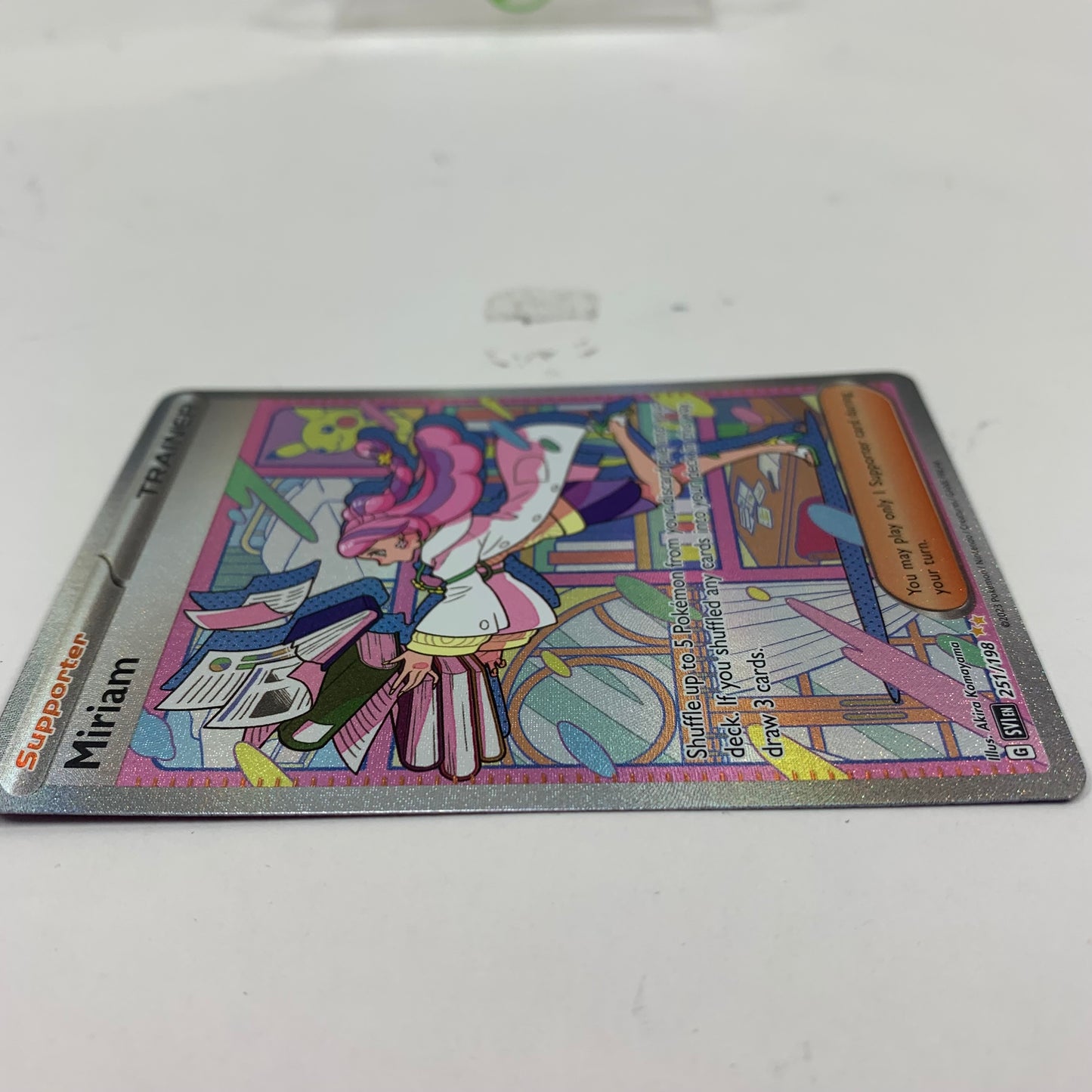 Pokémon TCG Scarlet & Violet Miriam 251/198 Holo Textured English