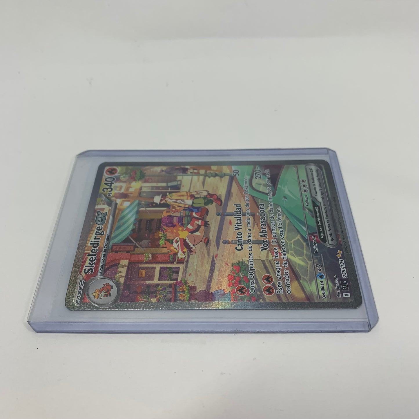 Pokémon TCG Scarlet & Violet - Paldea Evolved Skeledirge ex 258/193 Spanish