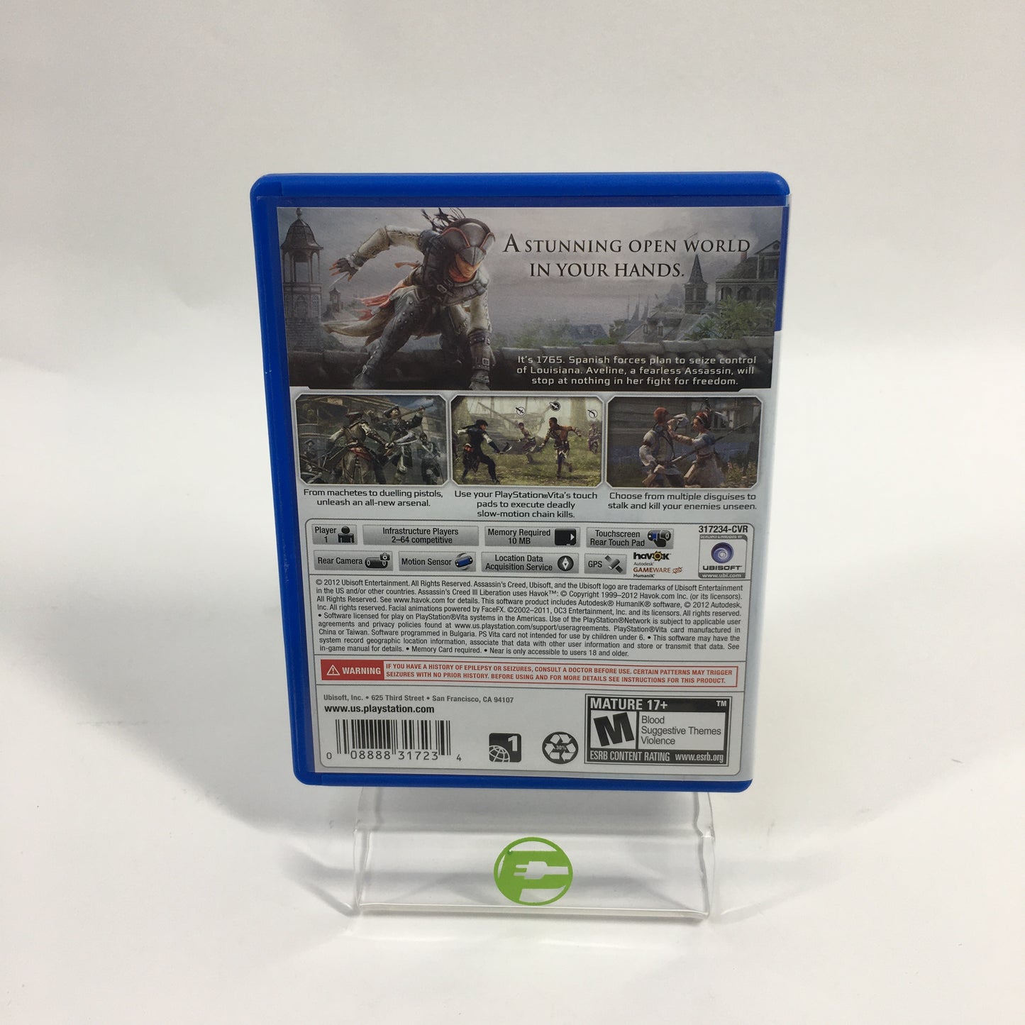 Assassin's Creed III: Liberation (Sony PlayStation Vita PS Vita, 2012)