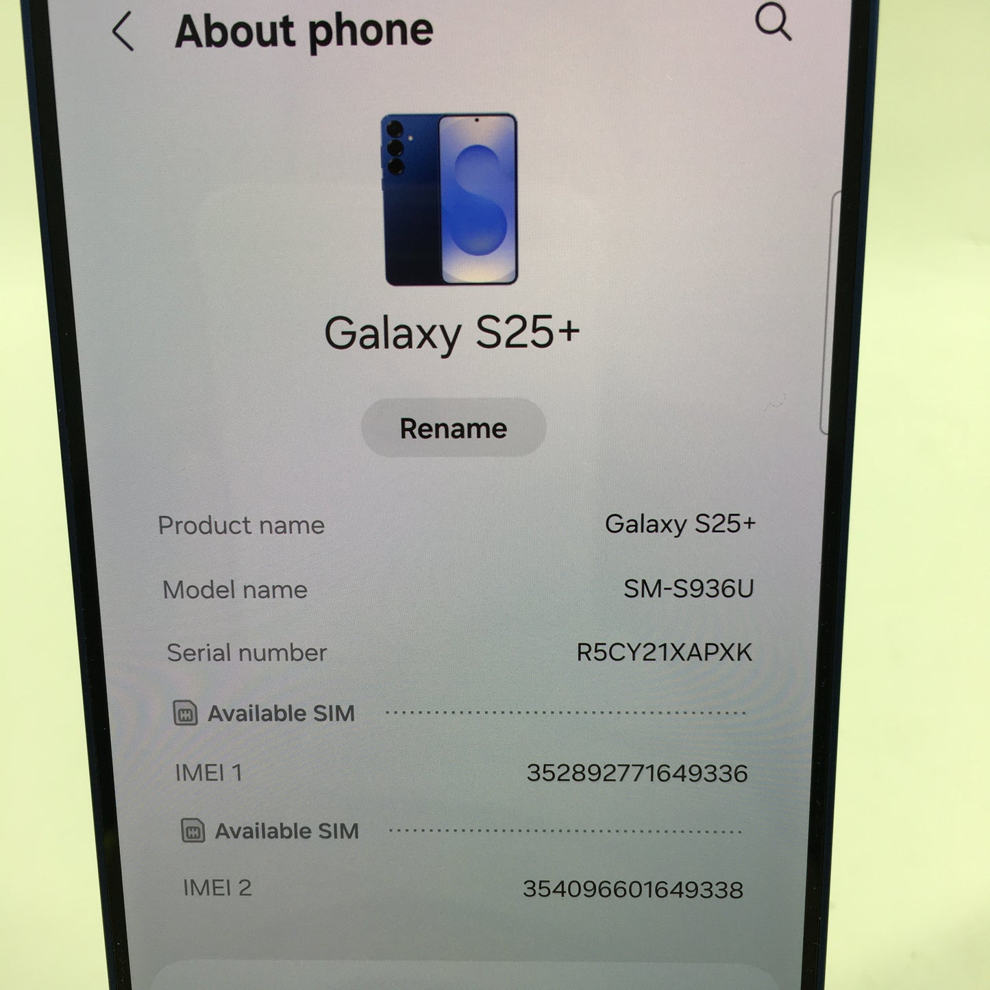 T-Mobile Samsung Galaxy S25 Plus 12GB RAM 256GB SM-S936U Blue
