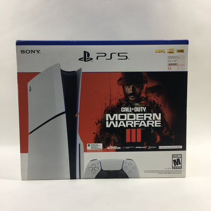 New Sony PlayStation 5 Slim Disc Edition 1TB White Console Gaming System CFI-2015