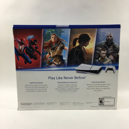 New Sony PlayStation 5 Slim Disc Edition 1TB White Gaming System CFI-2015