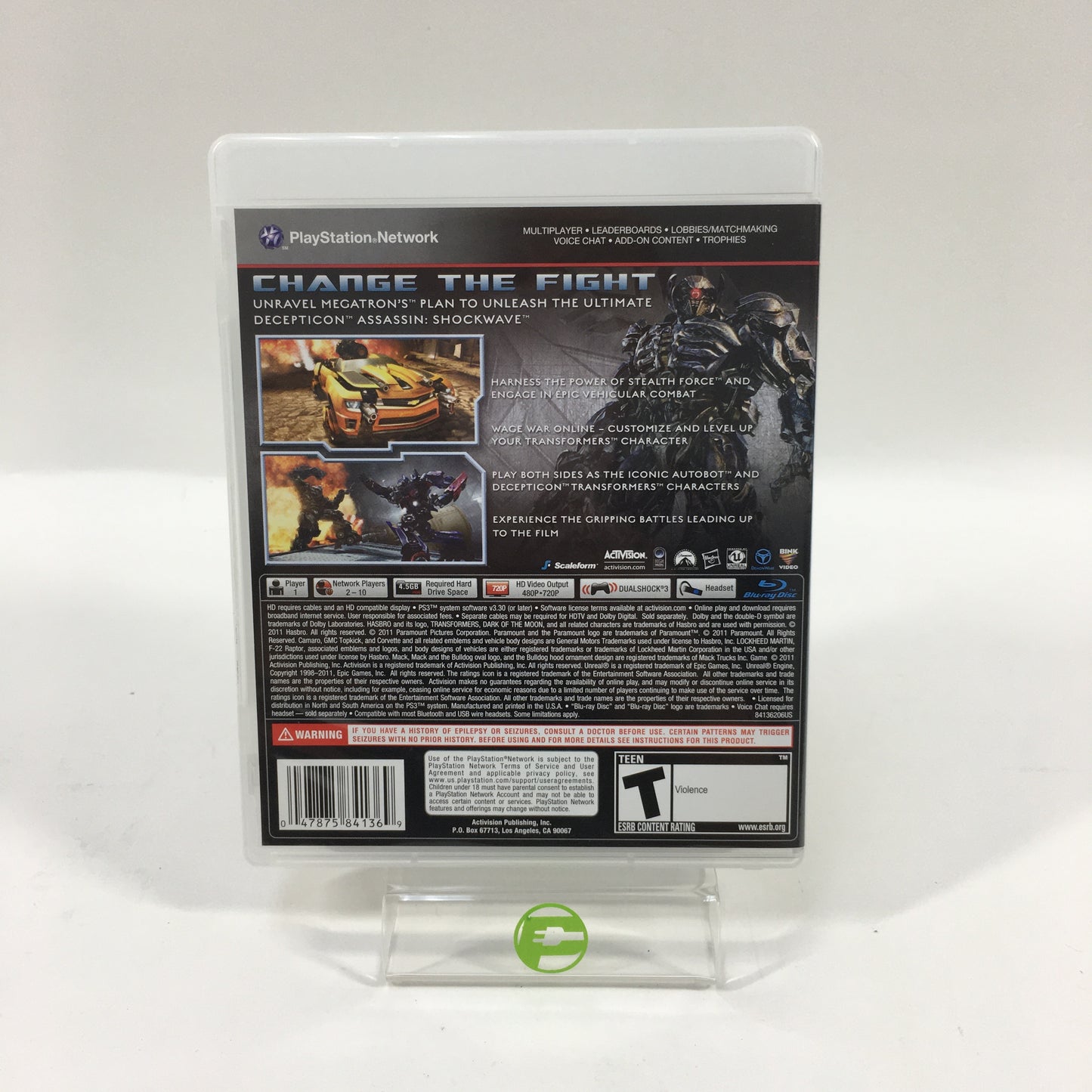 Transformers: Dark of the Moon (Sony PlayStation 3 PS3, 2011)