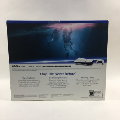 New Sony PlayStation 5 Slim Disc Edition 1TB White Console Gaming System CFI-2015
