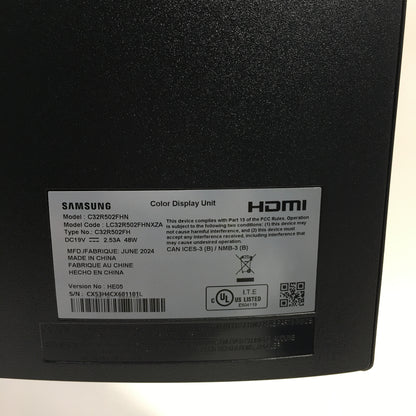 Samsung 32" CR50 FHD VA 75Hz Curved Monitor