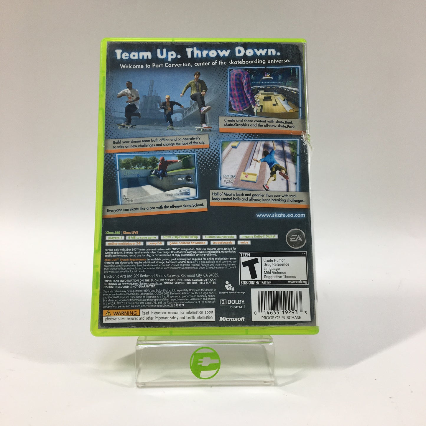Skate 3 [Platinum Hits] (Microsoft Xbox 360, 2010)