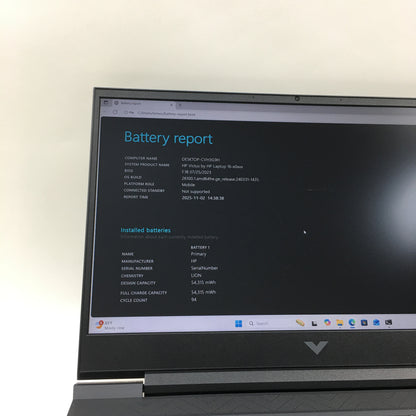 Victus 16-E0085NR 16.1 Amd Ryzen 7 5800H 16GB RAM 512GB SSD GeForce RTX 3050 Ti