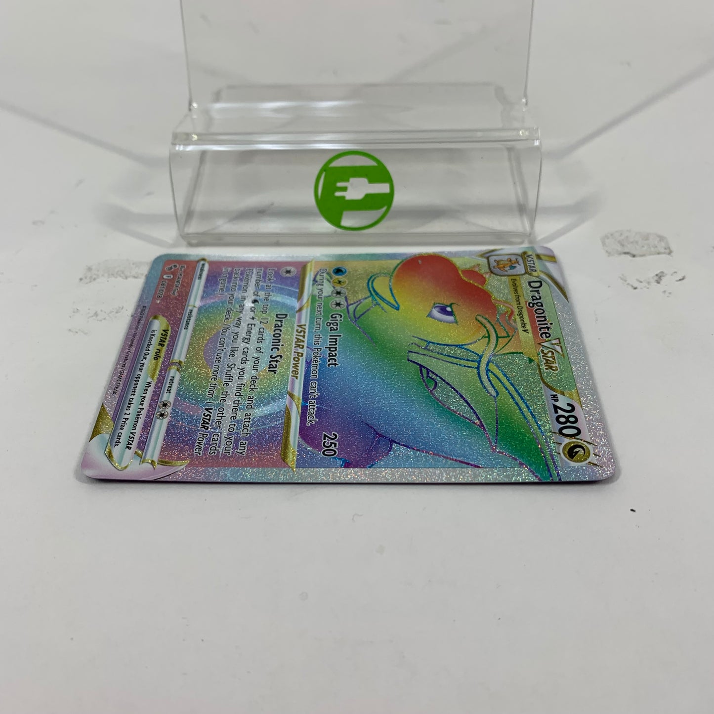 Pokémon TCG Pokémon Go Dragonite VSTAR 081/078 Holo Textured English