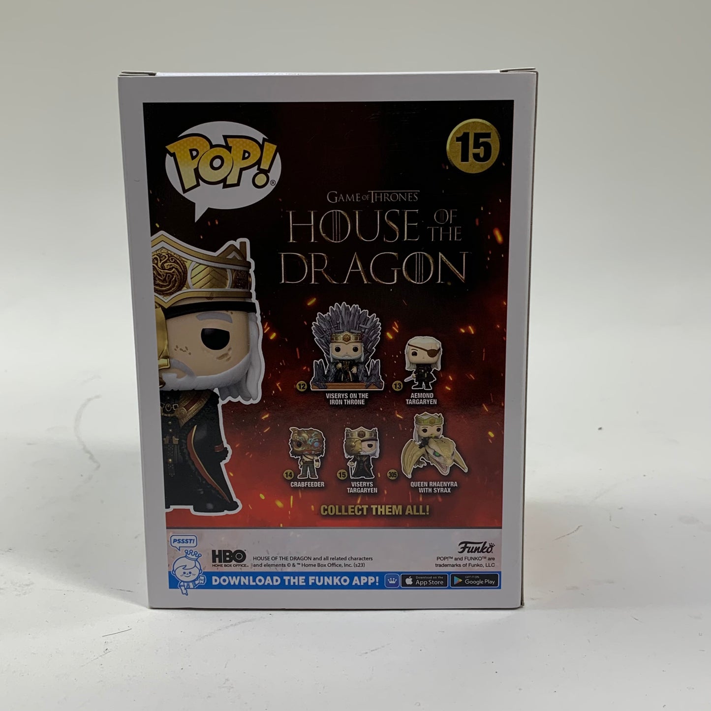 New Funko POP! House Of The Dragon Viserys Targaryen Vinyl Figure #15