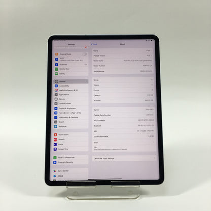 Unlocked Apple iPad Pro 12.9" 5th Gen 512GB 18.5 Silver MHP03LL/A