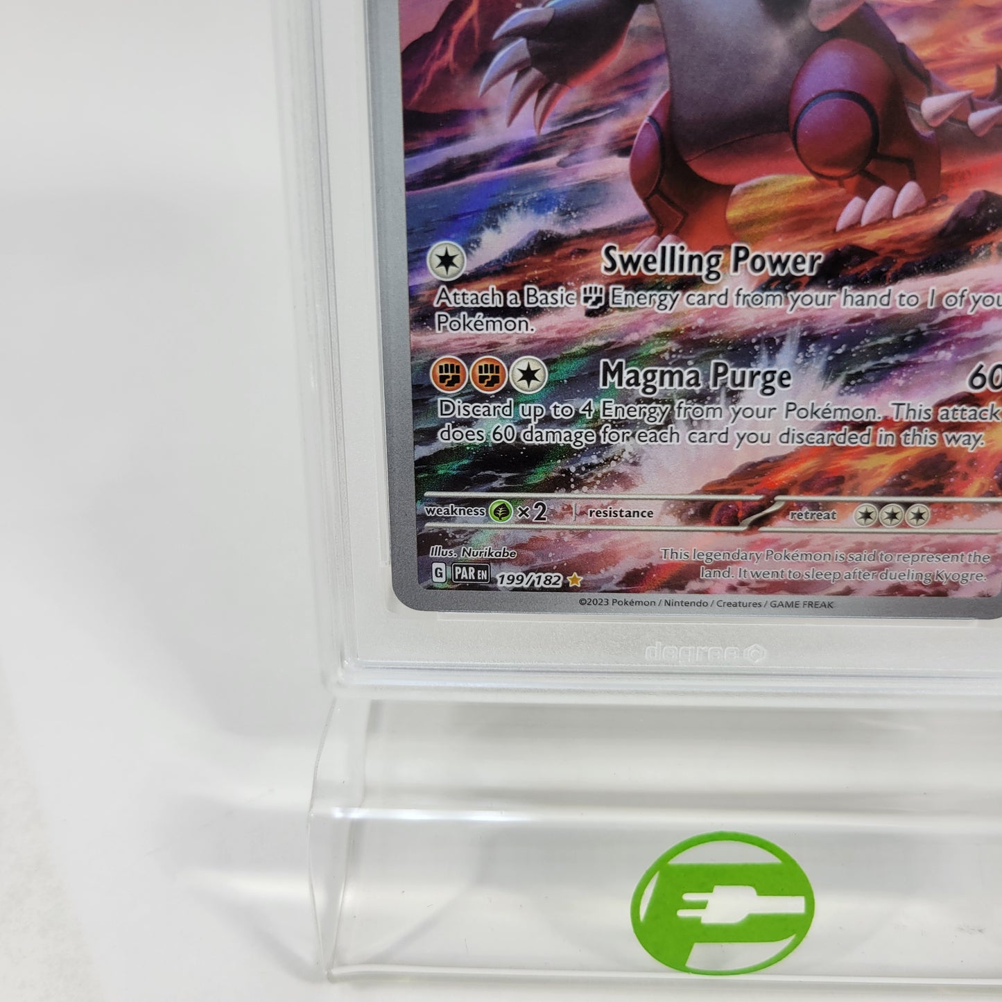 Pokémon TCG Pokemon Paradox Rift Groudon 199/182 Holo English
