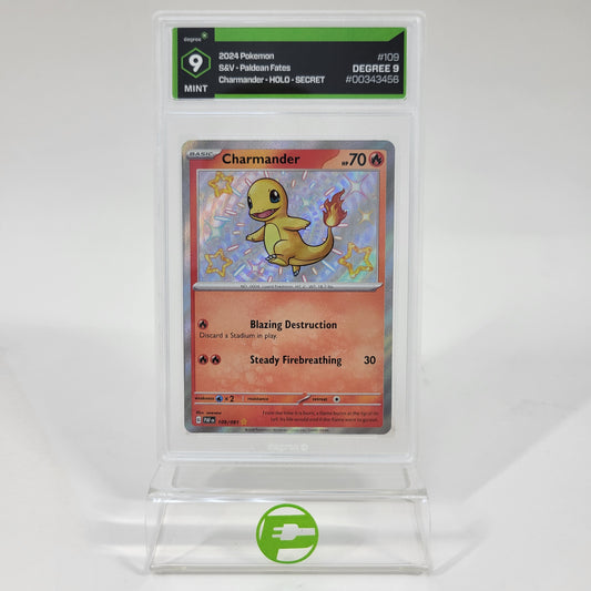 Pokémon TCG Paldean Fates Charmander 109/091 Holo Textured English