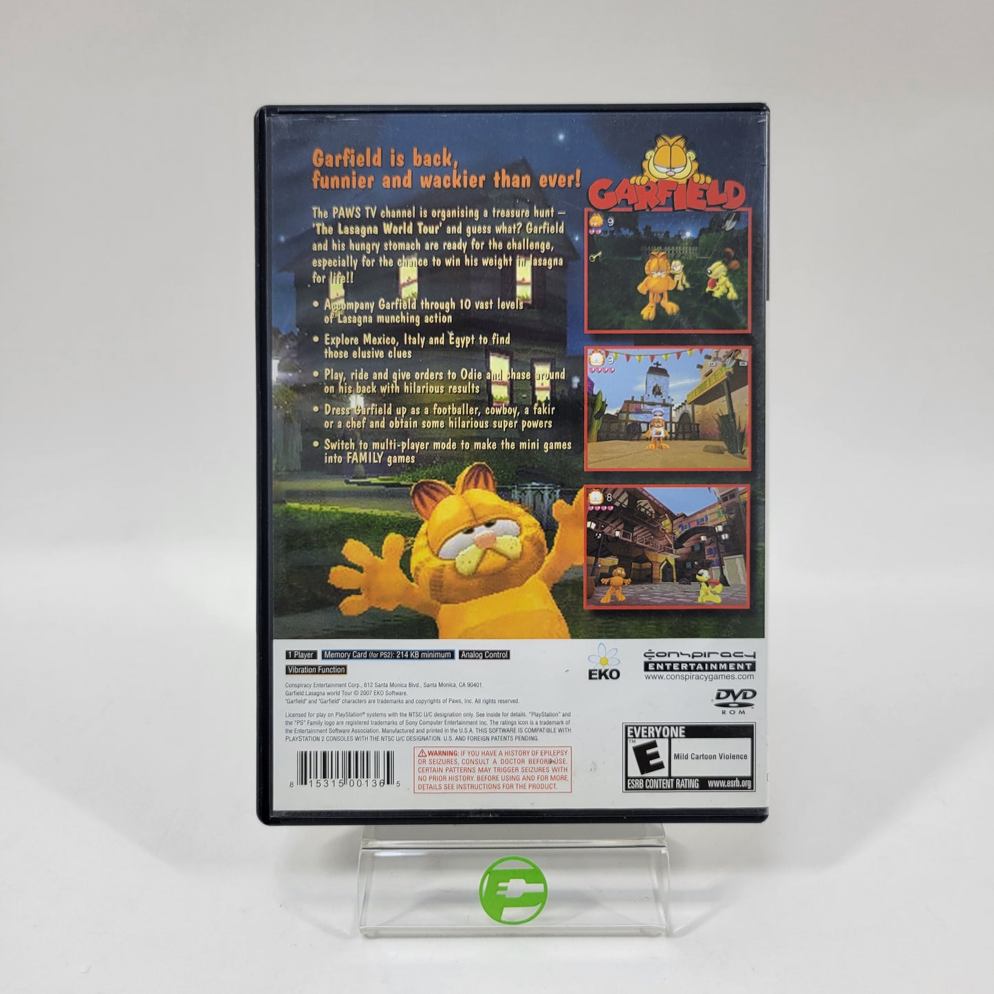 Garfield: Lasagna World Tour (Sony PlayStation 2 PS2, 2008)