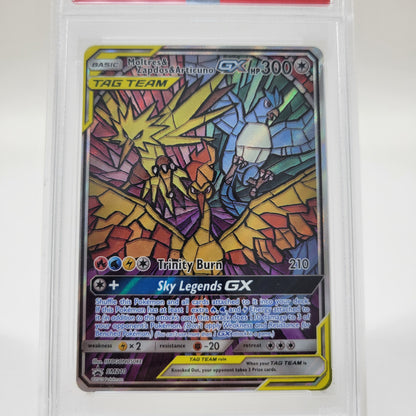 Pokémon TCG Sun & Moon Black Star Moltres & Zapdos & Articuno SM210 Holo PSA 9