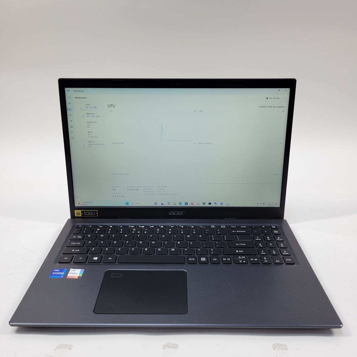 Acer Aspire 5 A515-56 15.6" i7-1165G7 2.8GHz 12GB RAM 512GB SSD