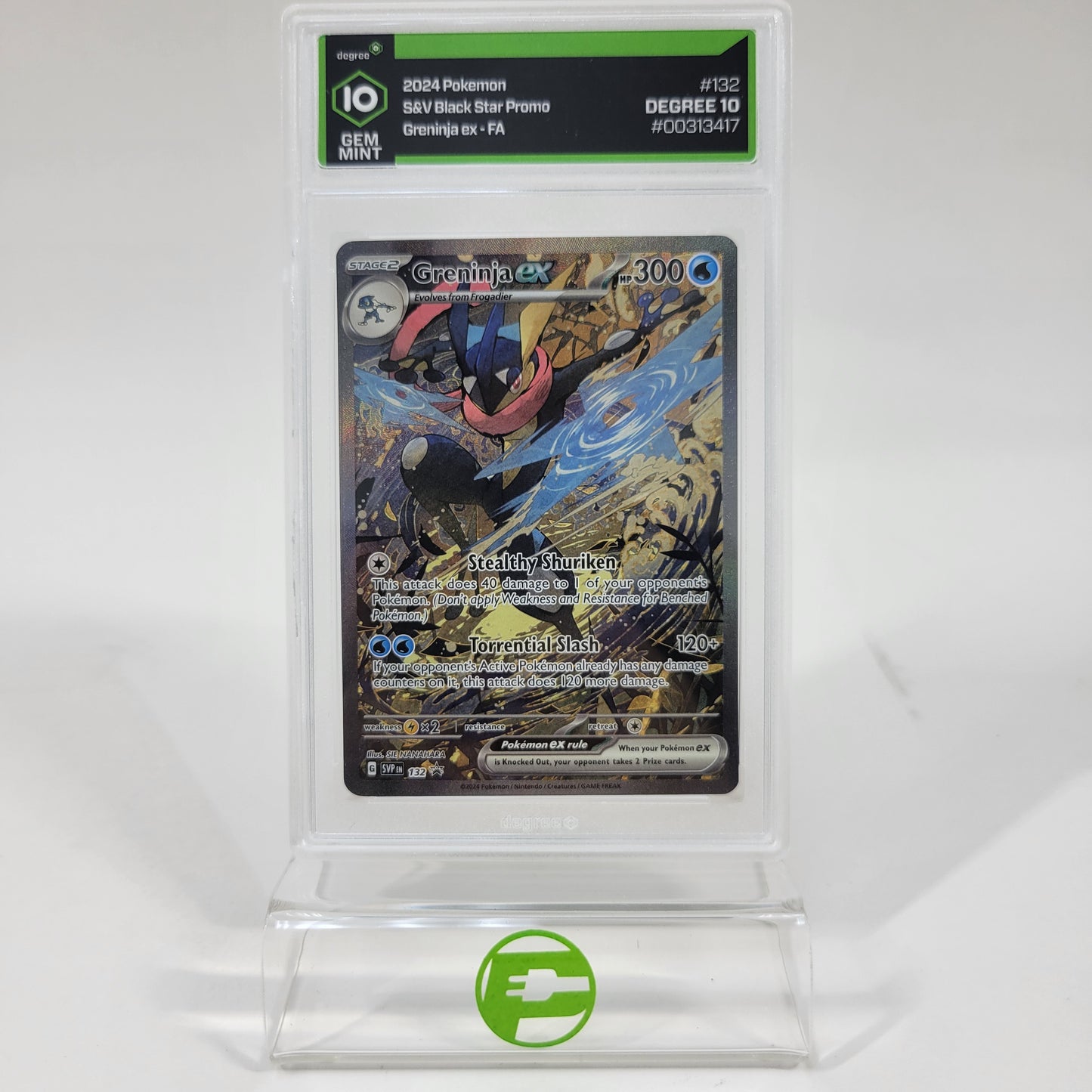 Pokémon TCG Scarlet & Violet Promos Greninja ex 132 Holo Textured English