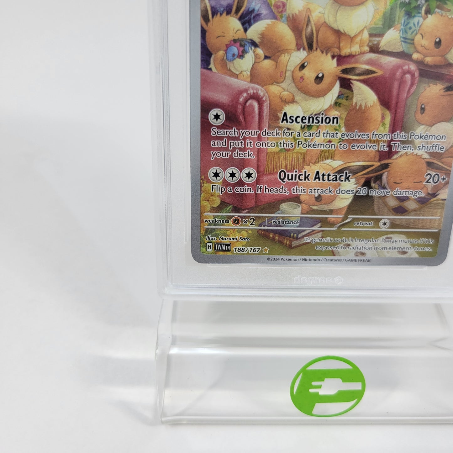 Pokémon TCG Twilight Masquerade Eevee 188/167 Holo English