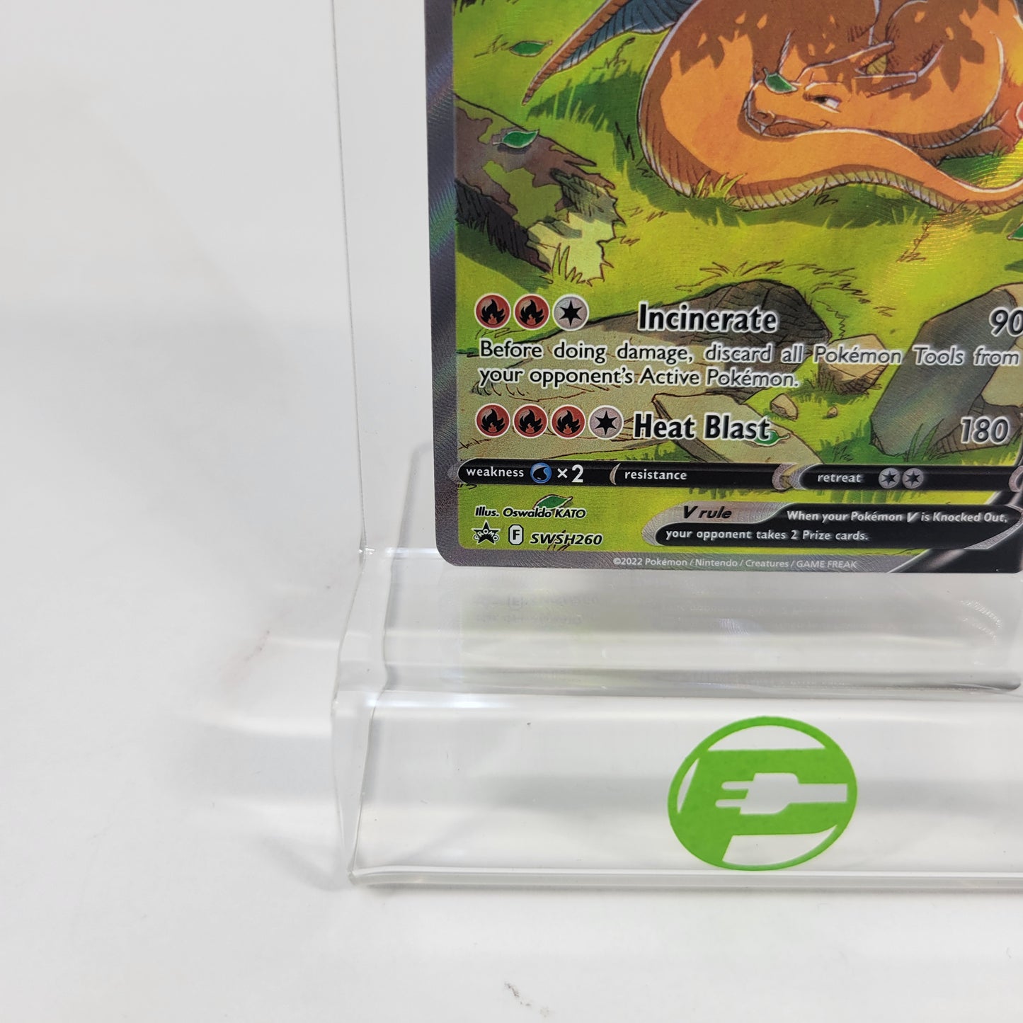 Pokémon TCG Sword & Shield Charizard V SWSH260 Holo Textured English