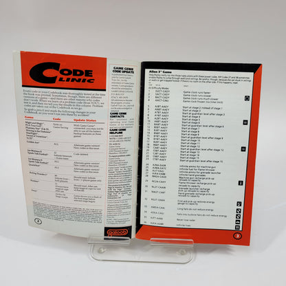 GALOOB  SEGA GENESIS GAME GENIE CODE BOOK CHEAT CODE BOOKLIT  VOLUME 1, NO.2