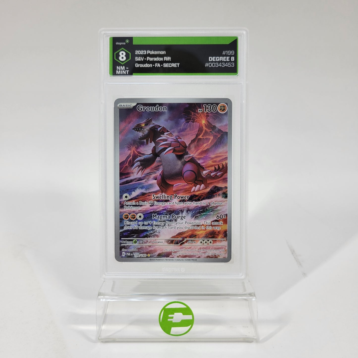 Pokémon TCG Pokemon Paradox Rift Groudon 199/182 Holo English