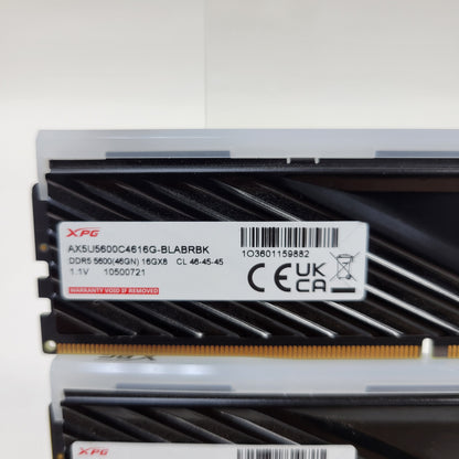 XPG XPG 16GB (2x8GB) RAM DDR5 5600MHz 	AX5U5600C4616G-BLBRBK