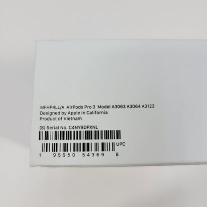 New Apple AirPods Pro 3rd Gen with MagSafe Charging Case A3122 MFHP4LL/A
