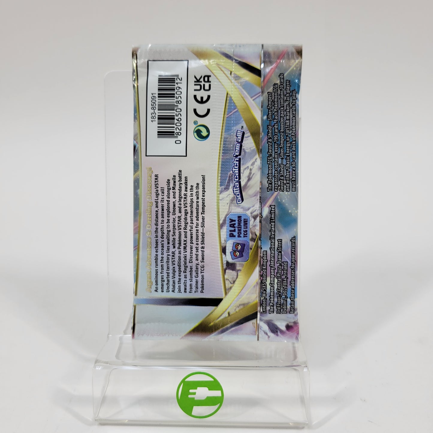 New Pokemon TCG Sword & Shield Silver Tempest Booster Pack