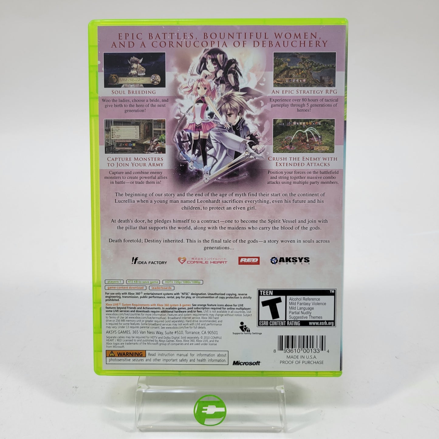 Record of Agarest War (Microsoft Xbox 360, 2010)