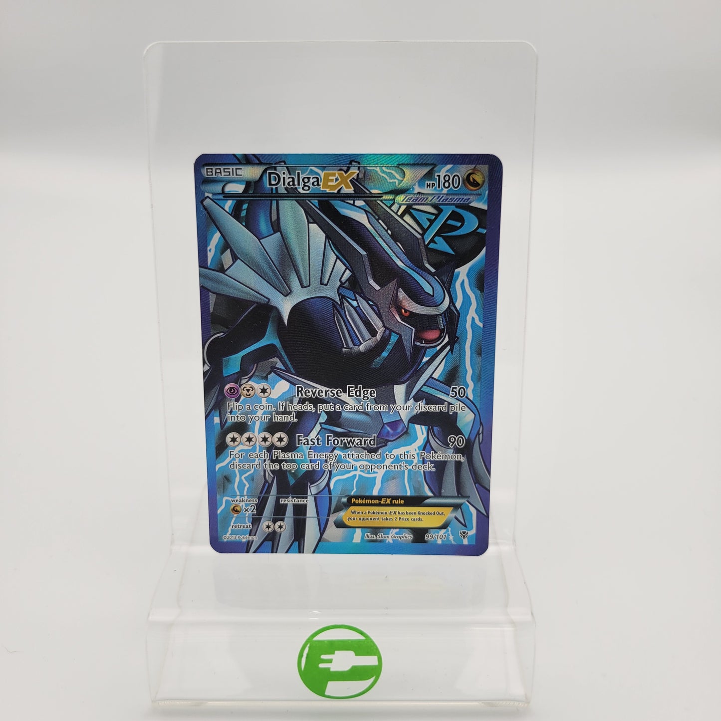 Pokémon TCG Plasma Blast Dialga-EX 99/101 Holo Textured English