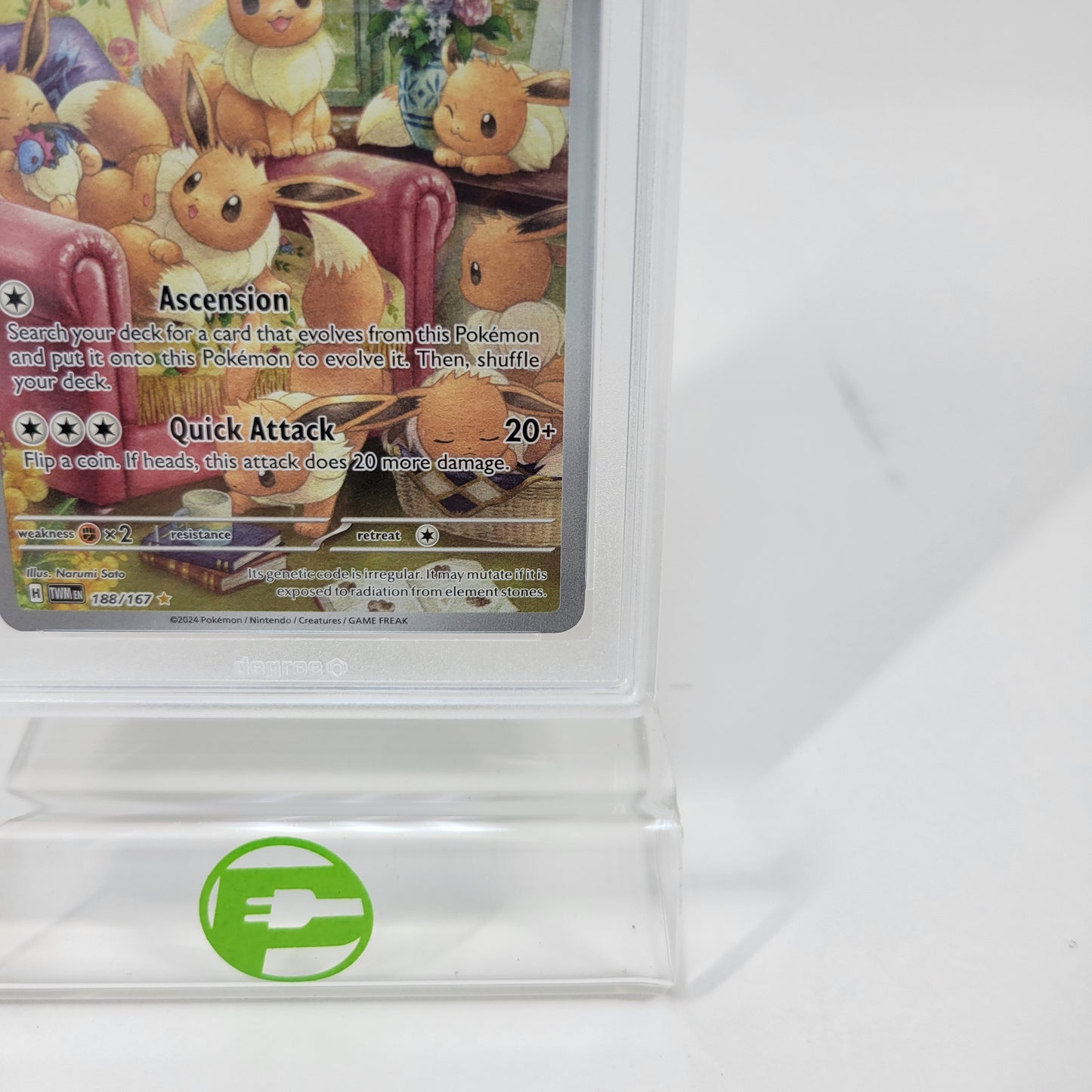 Pokémon TCG Twilight Masquerade Eevee 188/167 Holo English