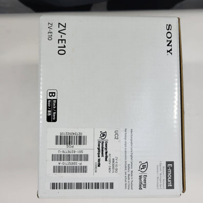 Sony ZV-E10 24.2MP APS-C Interchangeable Lens Camera