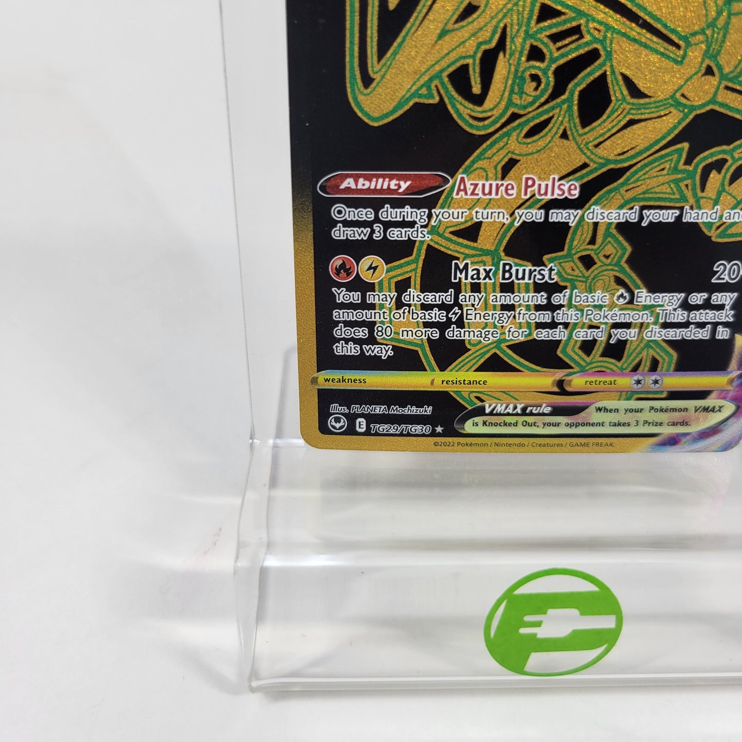 Pokémon TCG Silver Tempest Rayquaza VMax TG29/TG30 Holo Textured